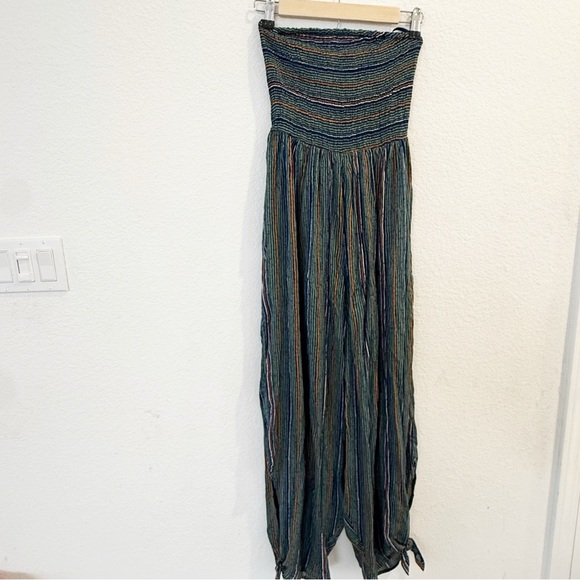 Urban Outfitters- NWT Rambaugh Striped Strapless Jumpsuit- S - Picture 4 of 9